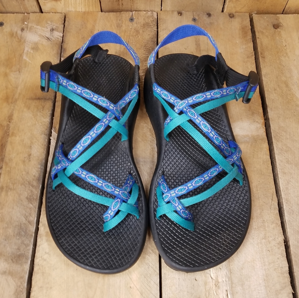 Chaco Double Strap ZX 2 Hiking Shoes Size 9 Teal
